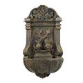 Primrose 86cm Classical Antique Wall Mounted Water Feature Fountain Verdi Aged Verdigris Fountain