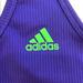 Adidas Tops | Last Chance! Purple Adidas Performance Wear Racerback Ribbed Tank Top Size 12-14 | Color: Green/Purple | Size: 12-14