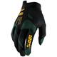 100% iTrack Sentinel Bicycle Gloves, black-green, Size XL