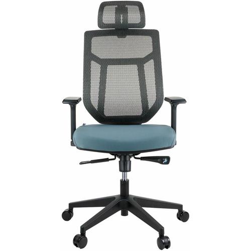 MaxxHome Bürostuhl - Bürostuhl Ergonomisch - Bürostuhl 150 kg - Chefsessel Bürostuhl - Grau - grey
