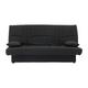 DREAM Banquette clic clac 3 places - Tissu noir - Slyle contemporain - L 190 x P 92 cm - Noir