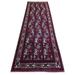 Shahbanu Rugs Deep Red Soft Wool Hand Knotted With Geometric Repetitive Design Afghan Khamyab Runner Oriental Rug (2'10" x 10')