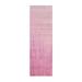Shahbanu Rugs Pink Vertical Ombre Design Natural Wool Hand Knotted Runner Oriental Rug (2'7" x 8'4") - 2'7" x 8'4"