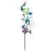 Sunset Vista Designs 063122 - Peacock Rain Gauge Garden Stake