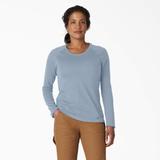 Dickies Women's Cooling Long Sleeve Pocket T-Shirt - Fog Blue Size XL (SLF400)