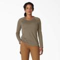 Dickies Women's Cooling Long Sleeve Pocket T-Shirt - Military Green Heather Size S (SLF400)