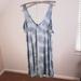 American Eagle Outfitters Dresses | American Eagle Cold Shoulder Tshirt Dress | Color: Blue | Size: L