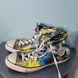 Converse Shoes | Dc Comics Batman X Converse Comic Strip High Top Sneakers Size 12 | Color: Blue/Yellow | Size: 12