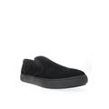 Men's Propet Kip Men'S Suede Slip On Sneakers by Propet in Black (Size 16 M)