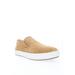 Wide Width Men's Propet Kip Men'S Suede Slip On Sneakers by Propet in Camel (Size 10 W)