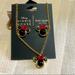 Kate Spade Jewelry | Kate Spade Earrings And Necklace Disney Set | Color: Black/Red | Size: Os