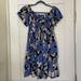 Free People Dresses | Free People Floral Dress | Color: Blue/Cream | Size: Xs