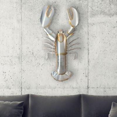 Fresh from the Sea Lobster Wall Sculpture Silver , Silver