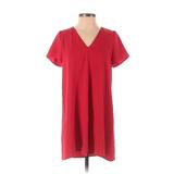Zara TRF Casual Dress - Shift: Red Solid Dresses - Women's Size X-Small