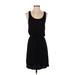 H&M Casual Dress - Popover: Black Solid Dresses - Women's Size X-Small