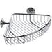 Ginger London Terrace Drill & Screw Mount Shower Caddy Brass/Metal in Gray | 3.25 H x 10.75 W x 10.75 D in | Wayfair 26554/PC