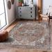 Brown/Orange 120 x 0.16 in Area Rug - Hauteloom Medallion Design Performance Terra Cotta Machine Washable Are Rug | 120 H x 0.16 D in | Wayfair