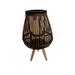 Infinity Battery Powered Outdoor Lantern, Bamboo in Brown | 11.7 H x 14.4 W x 21.65 D in | Wayfair HY8039C