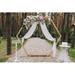 LUVODI Hexagonal Wooden Wedding Ceremony Arch Backdrop Stand Wood in Brown | 96.5 H x 96.5 W x 18.8 D in | Wayfair HQ-XJ124