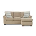 Brown Sectional - Red Barrel Studio® Uppingham 84" Wide Reversible Sofa & Chaise Sectional Polyester | 38 H x 84 W x 64 D in | Wayfair