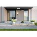 Latitude Run® Ahmauri 1 Light Outdoor Wall Sconce Aluminum/Glass/Metal in Gray/White | 12.75 H x 5.75 W x 6.5 D in | Wayfair