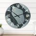 East Urban Home Gray Fluid 90S Designs II Wall Clock Metal in Blue/Gray | 16 H x 16 W x 1 D in | Wayfair 5D699003B3354EA091FD1AD7219324F5