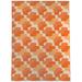 White 36 x 24 x 0.08 in Area Rug - Corrigan Studio® S CURVE ORANGE Outdoor Rug By Becky Bailey Polyester | 36 H x 24 W x 0.08 D in | Wayfair