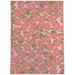 White 60 x 36 x 0.08 in Area Rug - RUBY RED GRAPEFRUIT PINK Outdoor Rug By Bayou Breeze Polyester | 60 H x 36 W x 0.08 D in | Wayfair