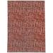 White 60 x 36 x 0.08 in Area Rug - Orren Ellis SPIRALING LINES RED Outdoor Rug By Becky Bailey Polyester | 60 H x 36 W x 0.08 D in | Wayfair