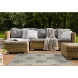 Gray 72 x 48 x 0.08 in Area Rug - Winston Porter MAPLE LEAF BEIGE Outdoor Rug By Becky Bailey Polyester | 72 H x 48 W x 0.08 D in | Wayfair