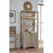 Worlds Away Carson Woven Back Bar Stool w/ Rush Seat Wood/Wicker/Rattan in Brown | 47 H x 19.75 W x 23 D in | Wayfair CARSON CO