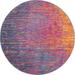 Nourison Passion PSN09 Multicolor 8' Round Colorful Area Rug - Nourison PASSN