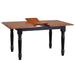 "Sunset Trading Selections 5 Piece 60"" Rectangular Extendable Dining Set, Allenridge Chairs, Butterfly Leaf Table, Antique Black/Cherry Wood, Seats 4, 6 - Sunset Trading PK-TLB3660-C07-AB5P"