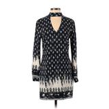 WAYF Casual Dress: Blue Fair Isle Dresses - Women's Size X-Small