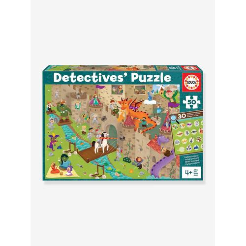 Such-Puzzle „Detektiv in der Ritterburg“ EDUCA®, 50 Teile grün
