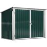 Mülltonnenbox Gerätebox Müllbox Storer für 2 Mülltonnen abschließbar Stahl Grün 178,5 x 104,5 x