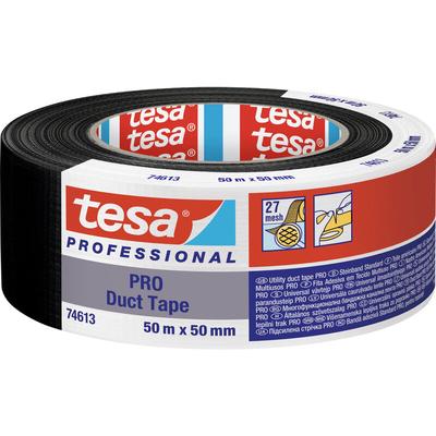 Tesa - Duct Tape pro 74613-00002-00 Reparaturband Schwarz (l x b) 50 m x 50 mm 1 St.