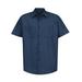 Red Kap SP24 Short Sleeve Industrial Work Shirt in Navy Blue size XLR | Cotton/Polyester Blend SP20, SL20, SB22, CS20