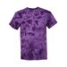 Dyenomite 200CR Crystal Tie-Dyed T-Shirt in Purple size Medium | Cotton