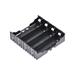 Battery Case Storage Box 4 Slotsx3.7V Battery Holder f 4x18650 Battery - Black - 8Pcs