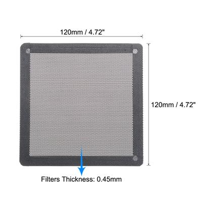 PC Dust Fan Screen with Magnetic Frame for Cooling Case Cover PVC