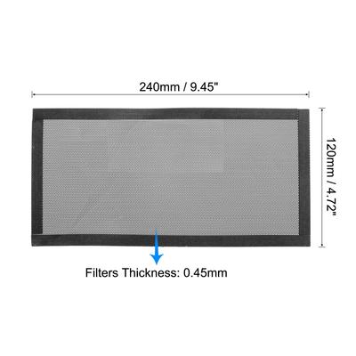 PC Dust Fan Screen with Magnetic Frame for Cooling Case Cover PVC