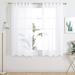 Deconovo Mix & Match Back Tab Blackout and Sheer 4 Piece Curtain Panel Set