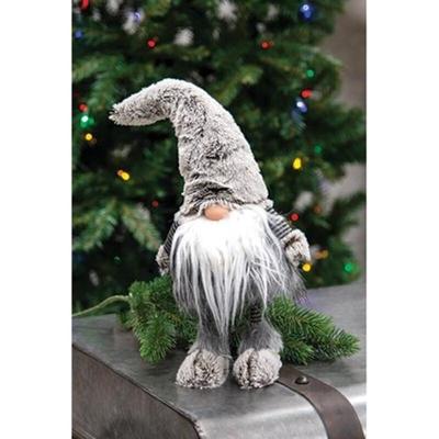 Plush Fluffy Gray Wobble Gnome w/Leg - 5