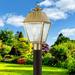 Mansfield 17 1/2"H Antique Brass 2-Light Outdoor Post Light