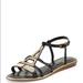 Kate Spade Shoes | Kate Spade Black & Gold Eiffel Tower Sandals. | Color: Black/Gold | Size: 7.5