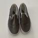 Vans Shoes | Dark Grey Slip On Vans | Color: Gray | Size: 8