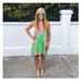 Lilly Pulitzer Dresses | Lilly Pulitzer ‘Monterey Dress’ Pineapple Print Asymmetric Dress Sz Xxs | Color: Green/Pink | Size: Xxs