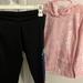 Adidas Matching Sets | Brand New With Tags Adidas Leggings + Sweatshirt | Color: Black/Pink | Size: Girls 10-12