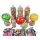 Sweet Tree Celebrations -12 Jar Variety Victorian Style Plastic Candy Buffet Sweet Jar Kit 3 x Tongs 3 x Scoops 100 x Green Striped Candy Bags